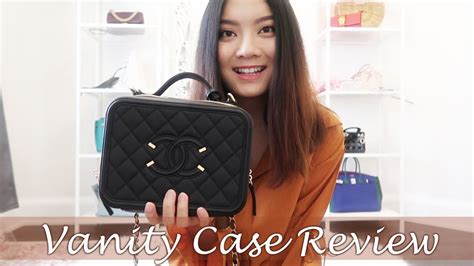 chanel bag vase|Chanel vanity case review.